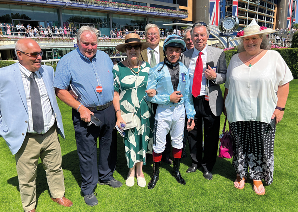  - Frankie Dettori and ERC Members at Ascot - 6 August 2022