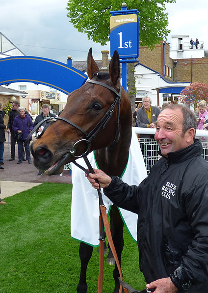  - Man Of Harlech in the winners' enclosure at Windsor - 28 April 2014 - 1