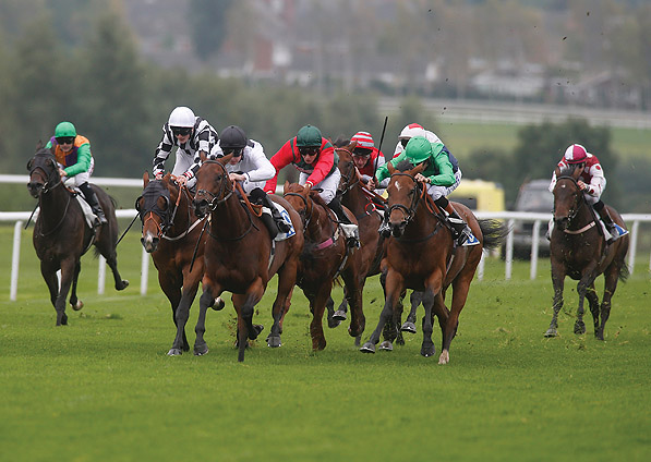  New Fforest and Oisin Murphy winning at Leicester - 23 September 2013 - 1
