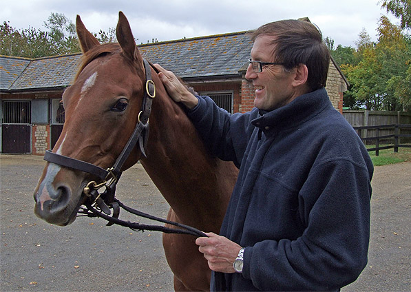  - Manduro ex Sister Act filly with James Fanshawe - September 2011