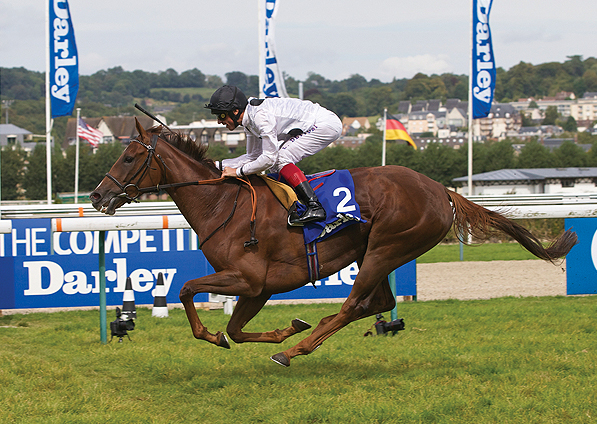  - Ribbons and Frankie Dettori winning the Group 1 Prix Jean Romanet at Deauville - 24 August 2014 - 3