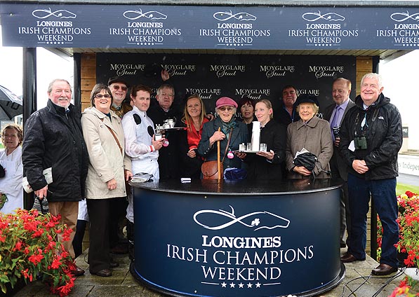  - Members with Tom Queally at The Curragh - 13 September 2015