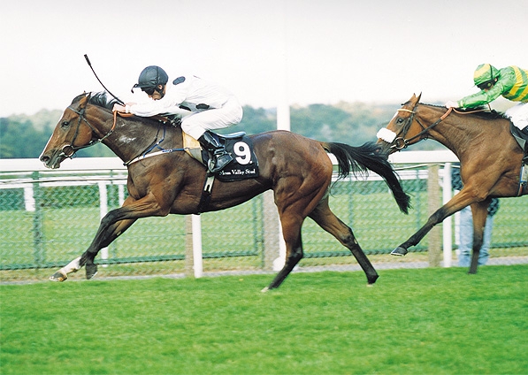  - Soviet Song and Oscar Urbina winning the Group 1 Fillies' Mile at Ascot - 28 September 2002 - 1