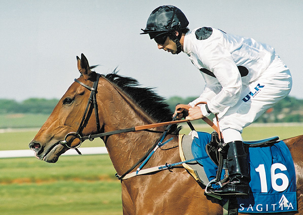  - Soviet Song and Oscar Urbina in the 1000 Guineas at Newmarket - 4 May 2003
