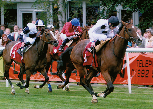  - Soviet Song and Johnny Murtagh winning the Group 1 Falmouth Stakes at Newmarket - 5 July 2005 - 1