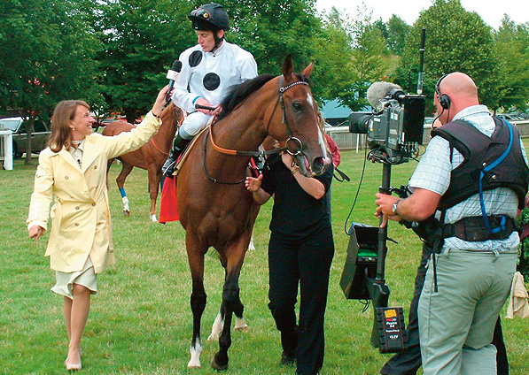  - Soviet Song and Johnny Murtagh after winning the Group 1 Falmouth Stakes at Newmarket - 5 July 2005