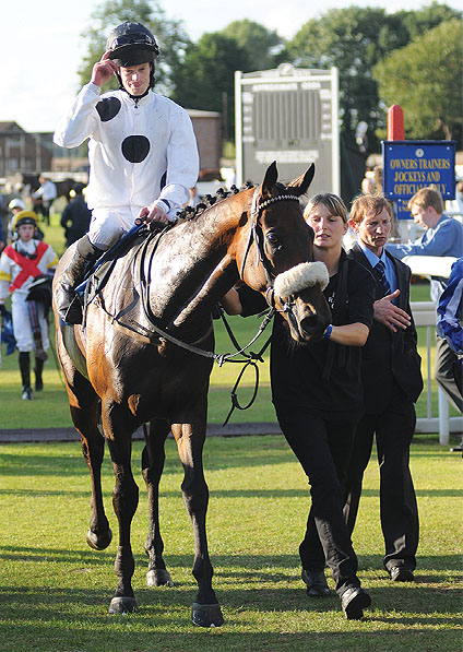  - State Fair and Barry McHugh after winning at Thirsk - 9 August 2010