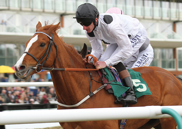  - Top Tug winning under Adam Kirby  at Lingfield - 9 April 2016